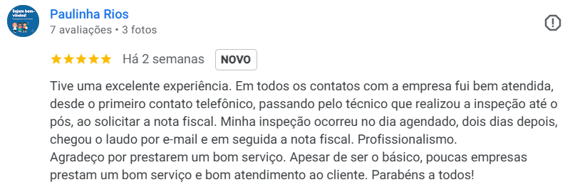 Depoimento 1 - Google Review